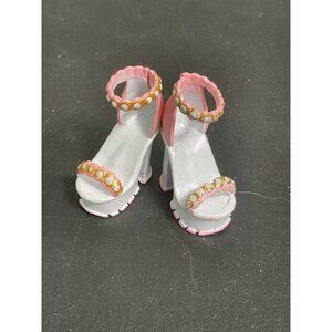 Rainbow High Bella PDoll Pink High Heel Shoes With Pearl Detail For Fashion Doll